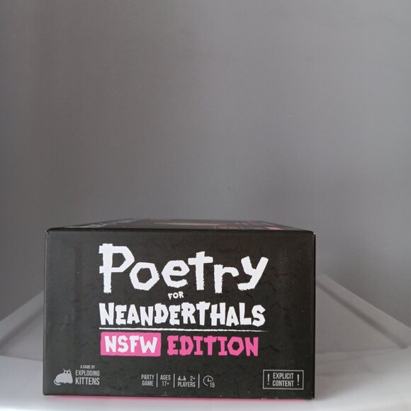 New Exploding Kittens Poetry for Neanderthals NSFW Edition Party Game 17+ Gift - Picture 10 of 13